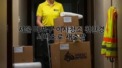서울 마포구 이사청소: 친환경 서비스로 새출발!