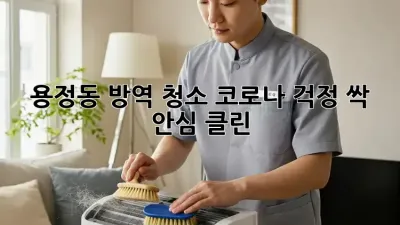 용정동 방역 청소🚨 코로나 걱정 싹! 안심 클린🧹